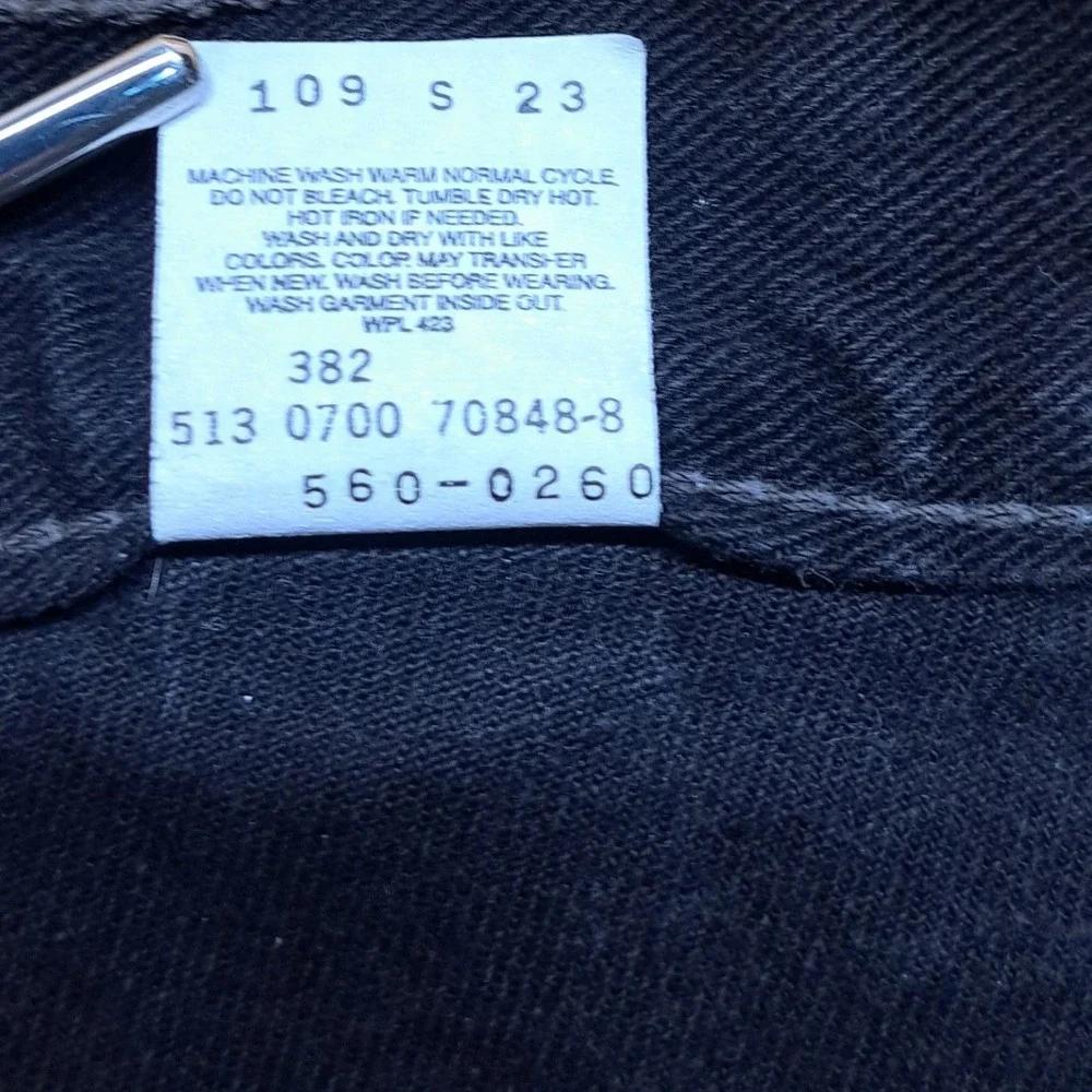 Vintage Levi's 560 Black Jeans Mens 36x32 loose Fit Tampered Baggy Denim USA 90s